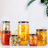 195ml 240ml 350ml 450ml 500ml 550ml 750ml Sealed Glass Pickles Honey Jar with Aluminum Lid