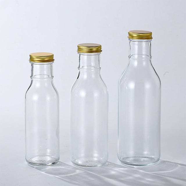 250ml 350ml 500ml Glass Juice Soda Drink Bottle with Tinplate Lid