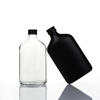 50ml 100ml 200ml 250ml 350ml 500ml Square Flat Glass Juice Bottles with Screw Lid