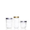 100ml 200ml 250ml 300ml 350ml 500ml 650ml Diamond Mason Jar with Aluminum Lid