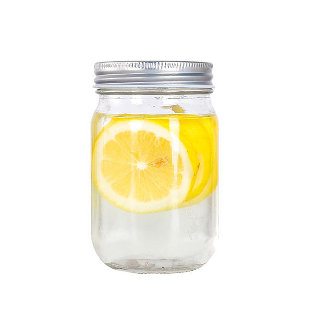150ml 250ml 300ml 380ml 500ml Polished Mason Jar with Aluminum Lid