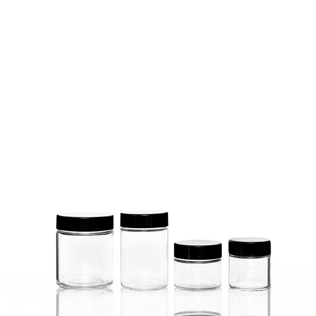 4oz 5oz 6oz 8oz Round Glass Storage Jar with Safety Lid