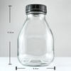 Round Glass Milk Bottles With Plastic Tamper Proof Cap