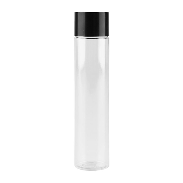 Transparent Glass Voss Bottle With Screw Cap