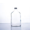16oz Square Empty Glass Beverage Juice Bottle