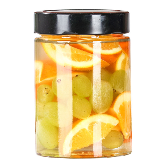 280ml 550ml 750ml 1000ml Transparent Sealed High Lid Glass Pickle Jar