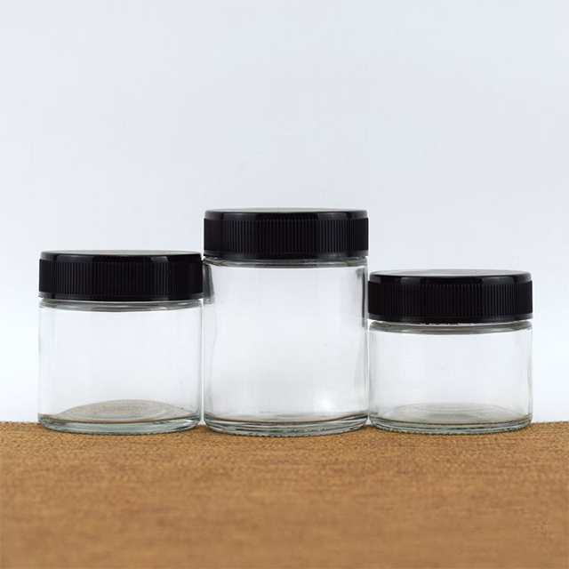 4oz 5oz 6oz 8oz Round Glass Storage Jar with Safety Lid