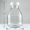 Round Glass Milk Bottles With Plastic Tamper Proof Cap