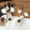 50ml 100ml 150ml 200ml Clear Square Glass Aromatherapy Bottle with Lid