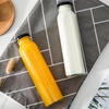 12oz Round Glass Juice Fruit Beverage Bottle With Screw Lid