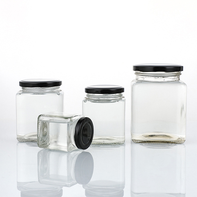 50ml 80ml 100ml 200ml 280ml 380ml 500ml Square Glass Pickle Jar