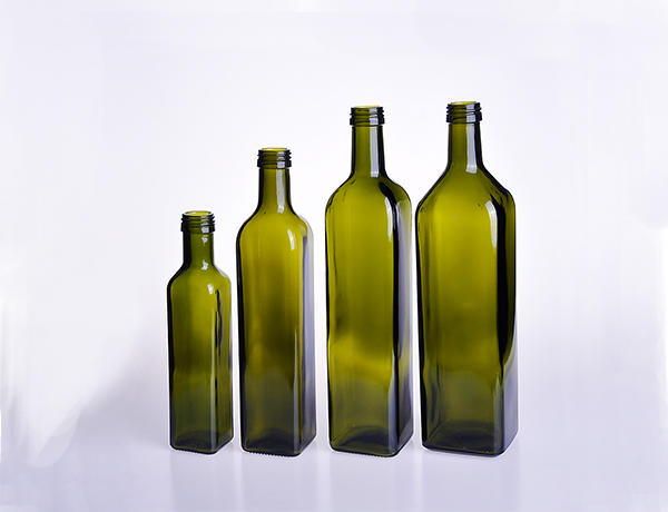 Square Olive Oil Glass Bottle