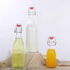 250ml 500ml 1000ml Sealed Clip Clear Glass Drink Fruit Wine Bottle