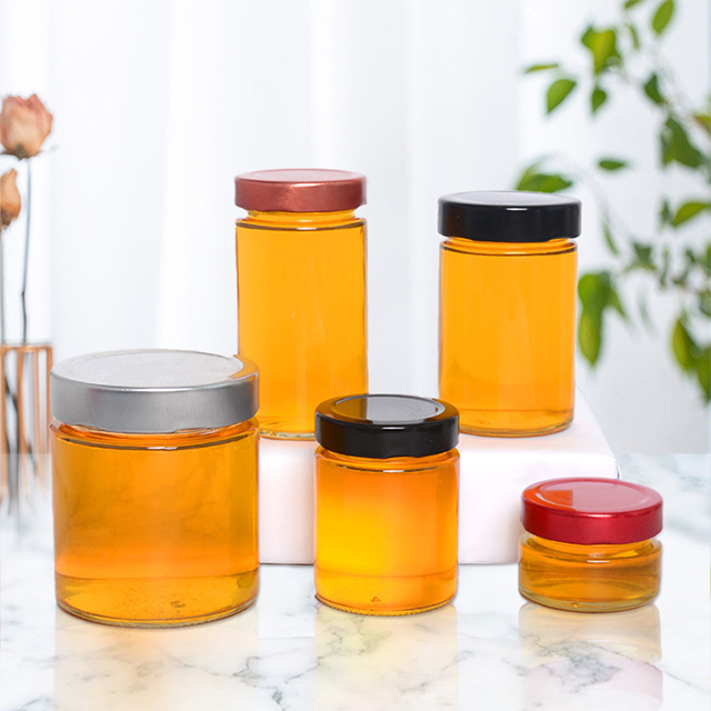 180ml 280ml 380ml 500ml Sealed Thickened Glass Honey Jar with Lid