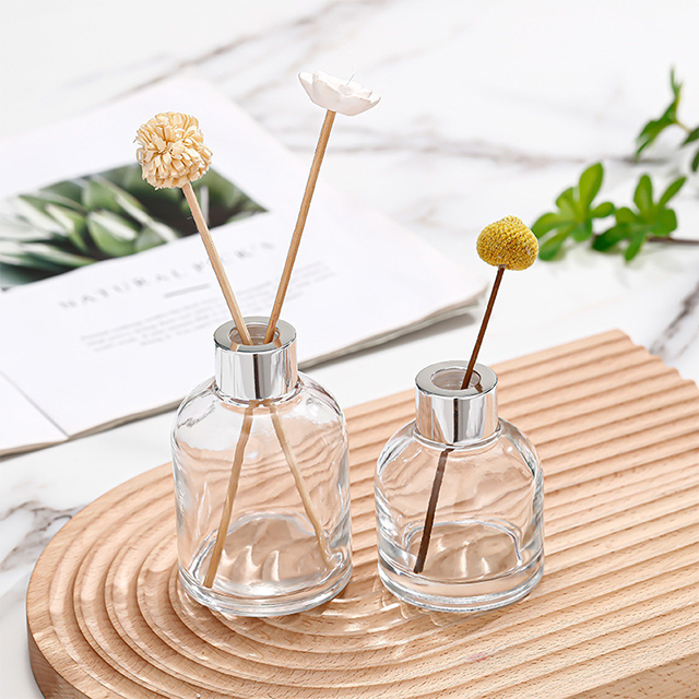 100ml 150ml 200ml 220ml Clear Cylindrical Glass Aromatherapy Oil Bottle