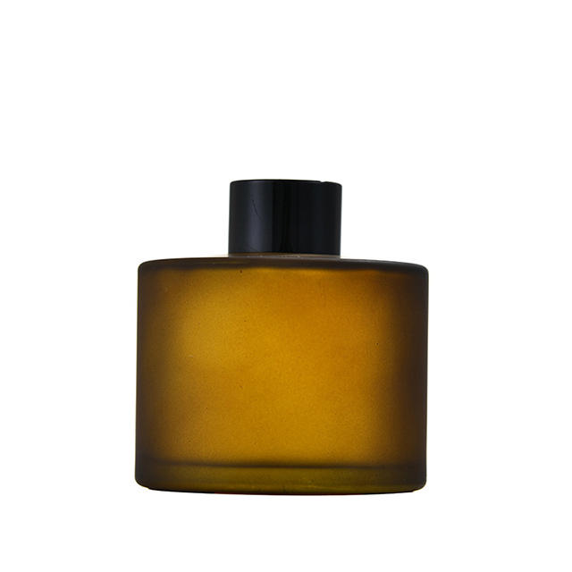 50ml 120ml 150ml 200ml Simple Frosted Glass Aromatherapy Bottle with Plastic Lid