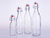 Airtight Round Glass Bottle with Clip Top