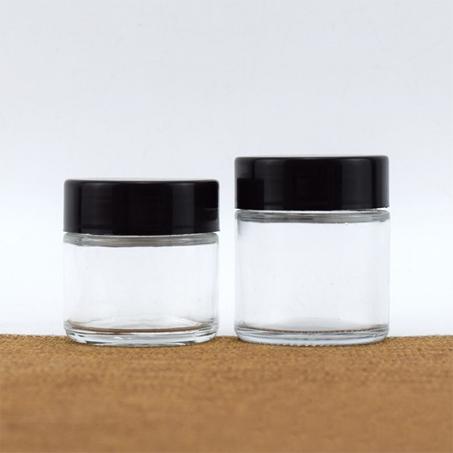 4oz 5oz 6oz 8oz Round Glass Storage Jar with Safety Lid