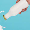 250ml Round Glass Milk Drink Juice Bottle with Lid