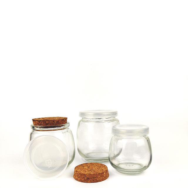100ml 200ml 300ml Wide Mouthed Round Glass Pudding Jar