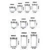 100ml 200ml 230ml 250ml 300ml 330ml 400ml 500ml Wide Mouth Glass Mason Storage Tank with Aluminum Lid