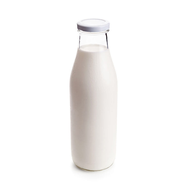 4oz 8oz 16oz Round Clear Glass Bottle for Water Juice Milk Coffee