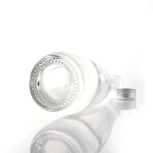 10oz Transparent Glass Mineral Water Bottle