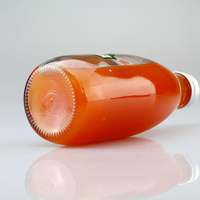 250ml 500ml Clear Frosted Glass Milk Tea Juice Drink Bottle with Aluminum Lid