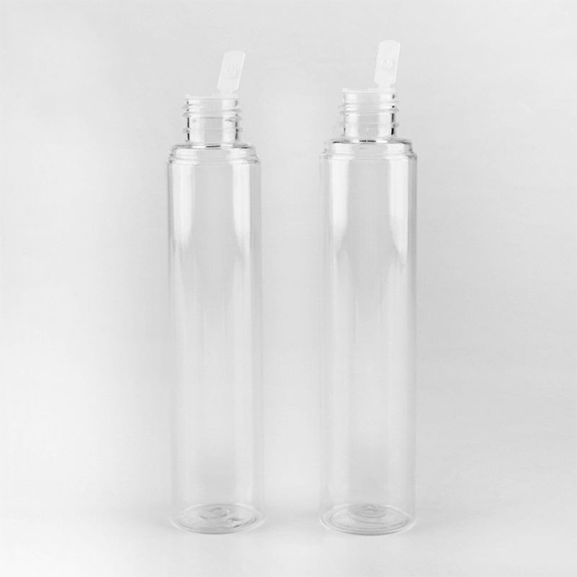 Transparent Glass Voss Bottle With Screw Cap
