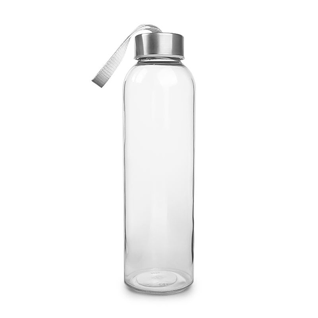 500ml Customized Glass Water Drinking Bottle with Lids