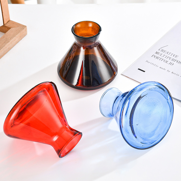 200ml Red Black Clear Conical Glass Aromatherapy Bottle