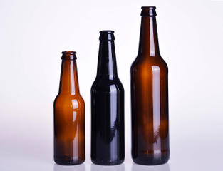 Amber Glass Beer Bottle