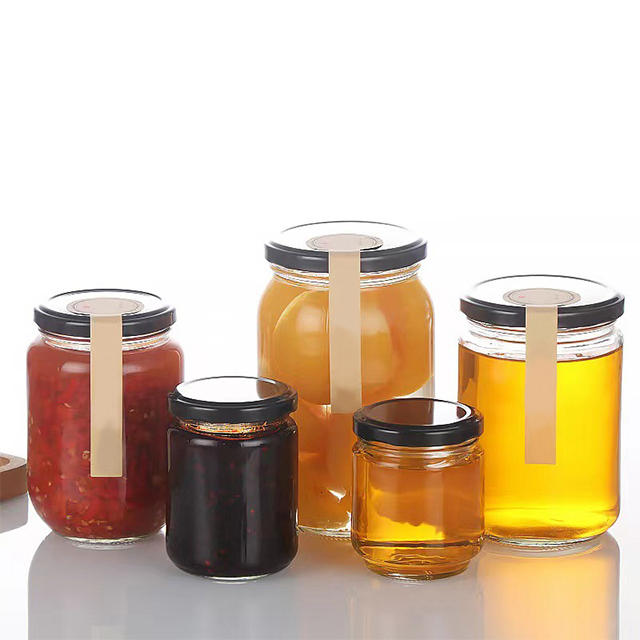195ml 240ml 350ml 450ml 500ml 550ml 750ml Sealed Glass Pickles Honey Jar with Aluminum Lid