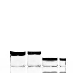 180ml Tall Clear Glass Storage Tube with Safety Cover