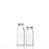 240ml 550ml 1000ml Press Mouth Anti Theft Glass Milk Bottle with Plastic Lid