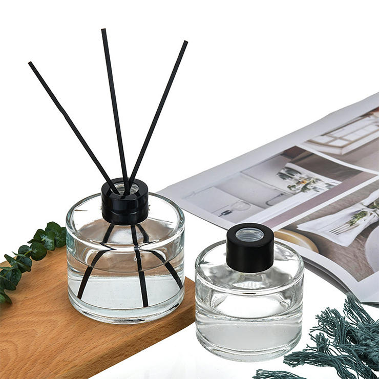 50ml 100ml 120ml 150ml 200ml Transparent Round Cane Volatile Glass Diffuser