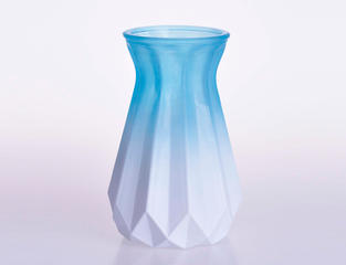 Crystal  Flower Vase  in Paper Folding Shap 