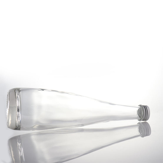 10oz Transparent Glass Mineral Water Bottle