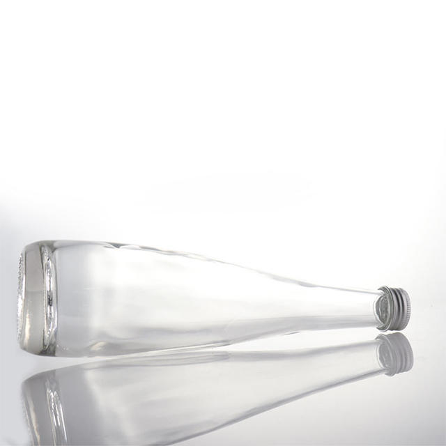 10oz Transparent Glass Mineral Water Bottle