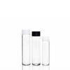 Transparent Glass Voss Bottle With Screw Cap