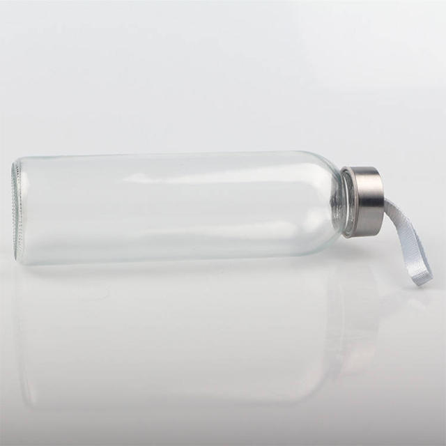 500ml Customized Glass Water Drinking Bottle with Lids