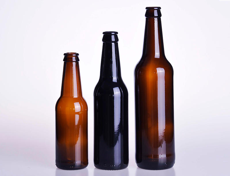 Amber Glass Beer Bottle