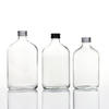 50ml 100ml 200ml 250ml 350ml 500ml Square Flat Glass Juice Bottles with Screw Lid