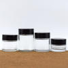 4oz 5oz 6oz 8oz Round Glass Storage Jar with Safety Lid