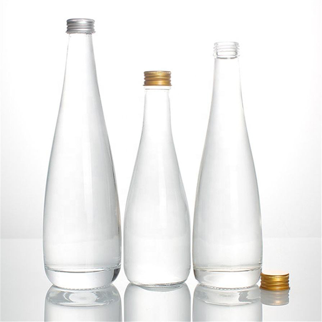 25.4 Oz Empty Natural Spring Water Glass Soda Bottles with Cork Lid