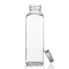 350ml Square Empty Sealed Milk  Juice Beverage Bottle with Aluminum Cap