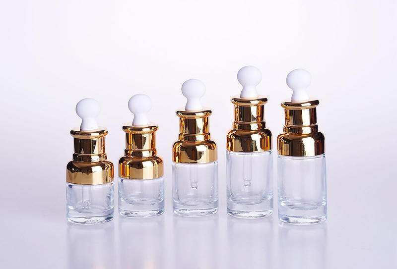 Luxury Style Clear Glass Essential Oil Bottle with Dropper