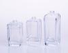 70ml 80ml 100ml Customized square   Shaped Glass Perfume Bottle with round shoulder
