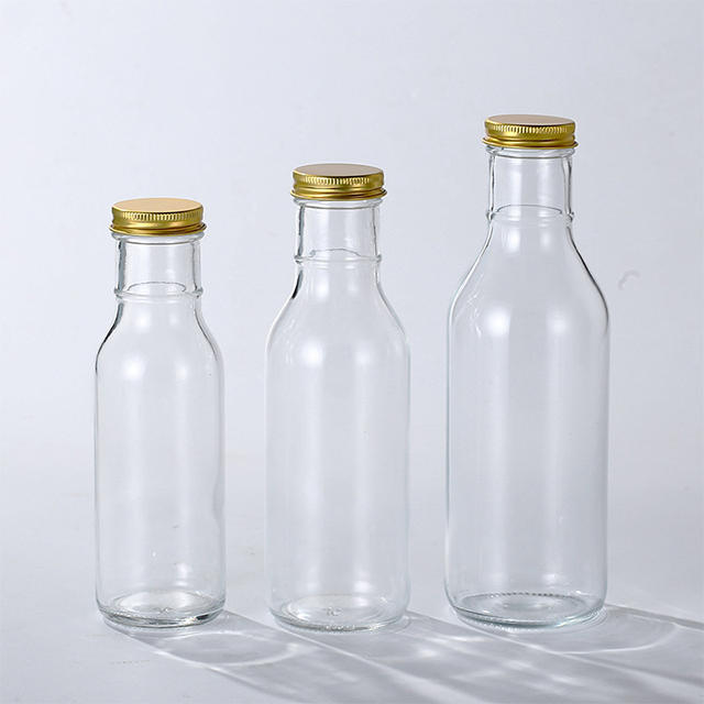 250ml 350ml 500ml Glass Juice Soda Drink Bottle with Tinplate Lid