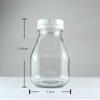Round Glass Milk Bottles With Plastic Tamper Proof Cap